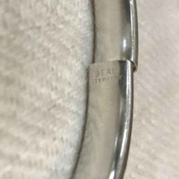 Beau Sterling Bangle Bracelet - Picture 3 of 5
